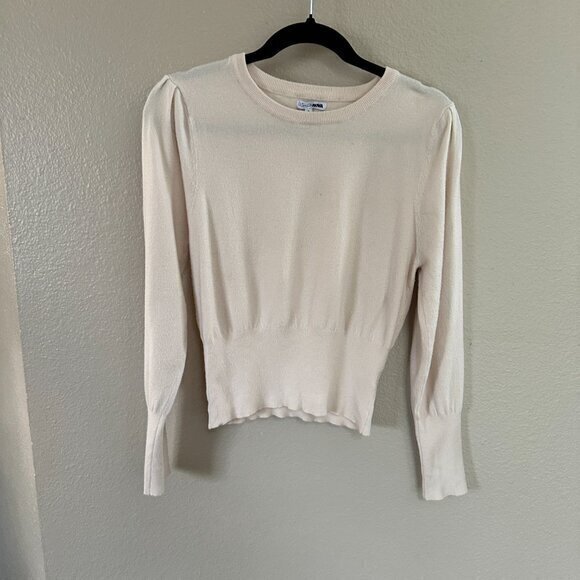 Fashion Nova Cream Sweater Size X-Large - Picture 5 of 8